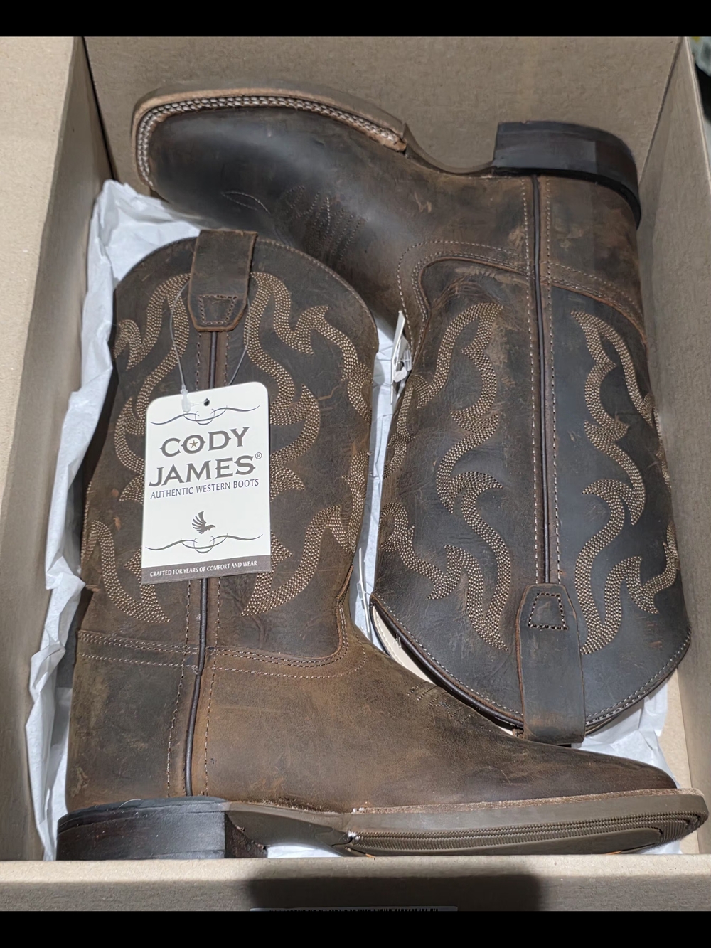 Cody James Kids' Brown Western Boots
